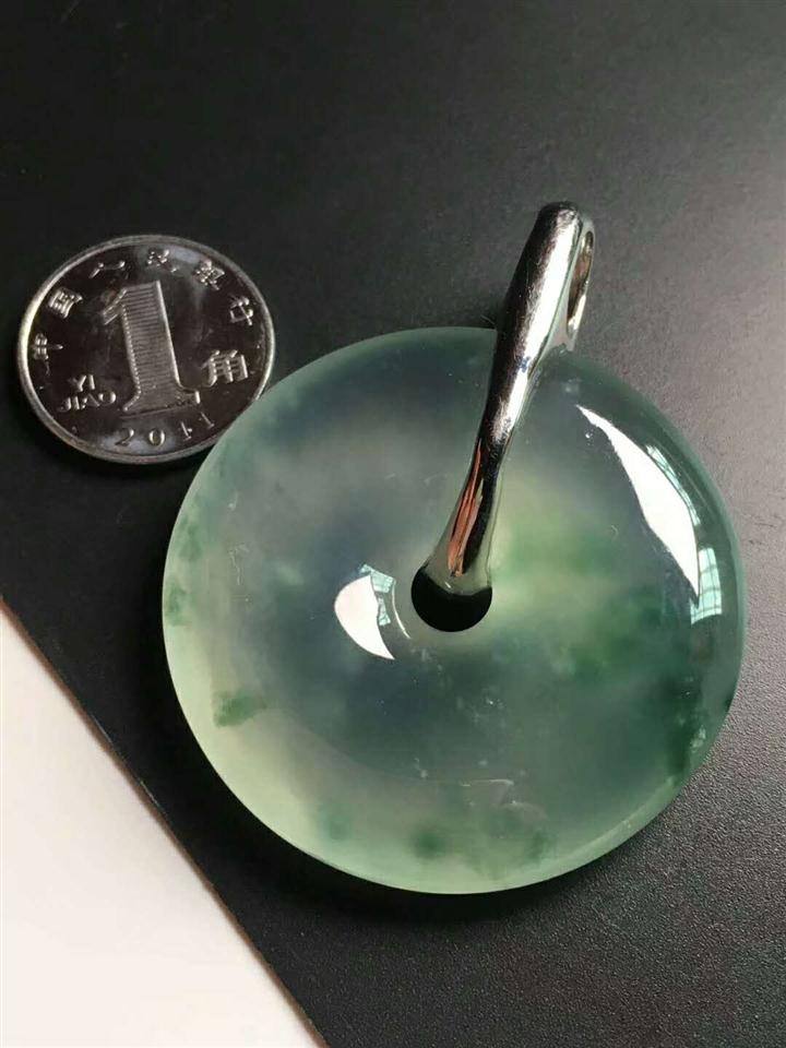 ??【高冰起胶飘花平安扣】品像好 大气上档次，胶感足 