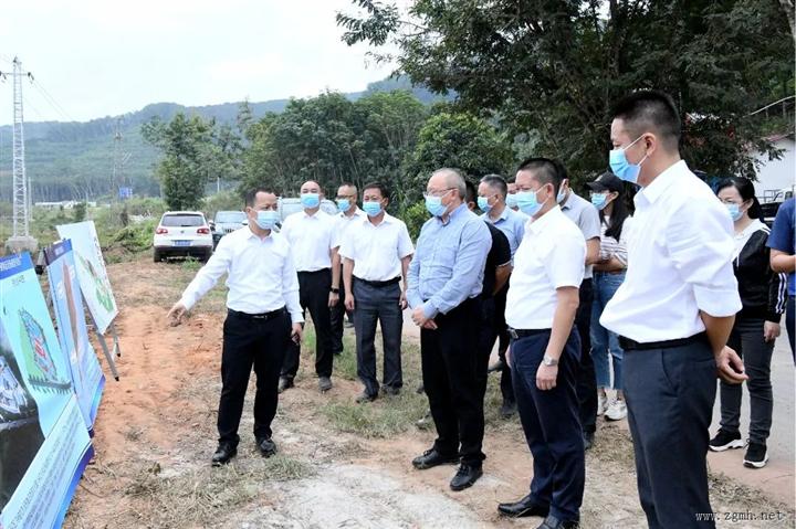 朱家伟刀文专题调研园区规划建设工作