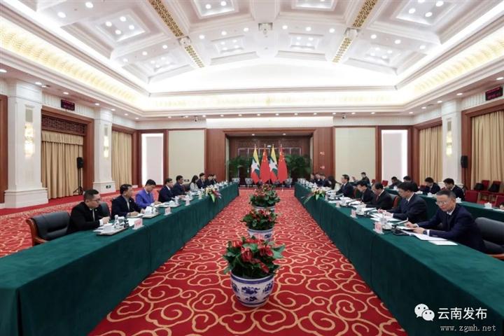 王予波会见缅甸电力部部长当汉