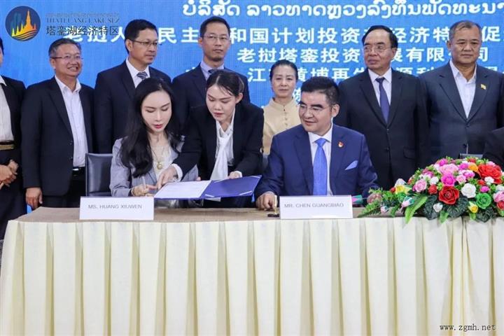 塔銮湖经济特区与陈光标董事一行拜访老挝总理宋赛·西